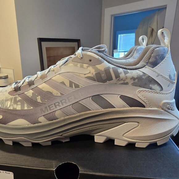 Merrell White Mountaineering X Moab Speed 2 GORE-TEX Grey J5006819 Mens Sz 10 - Picture 1 of 13